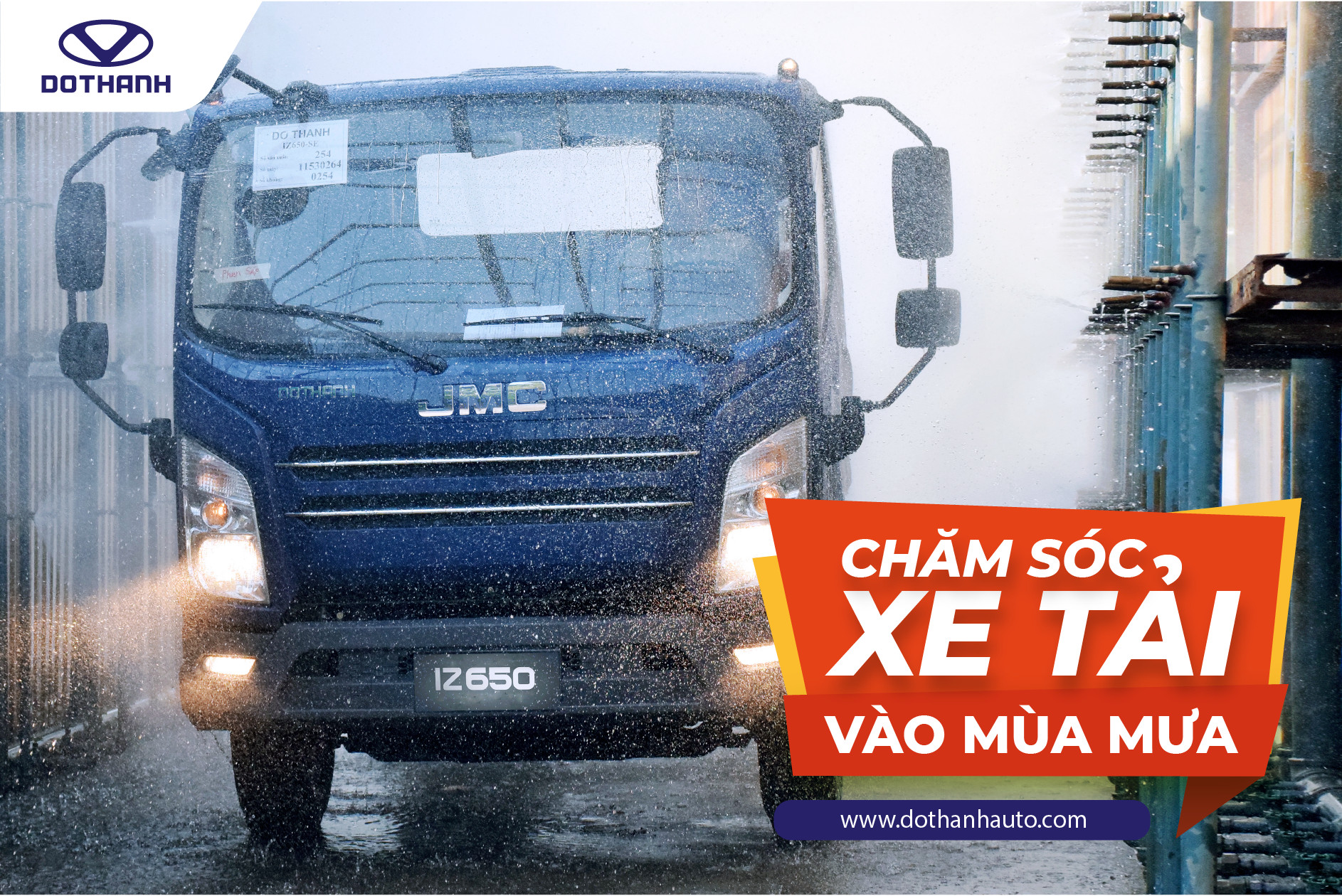 10 hạng mục kiểm tra và chăm sóc xe tải mùa mưa
