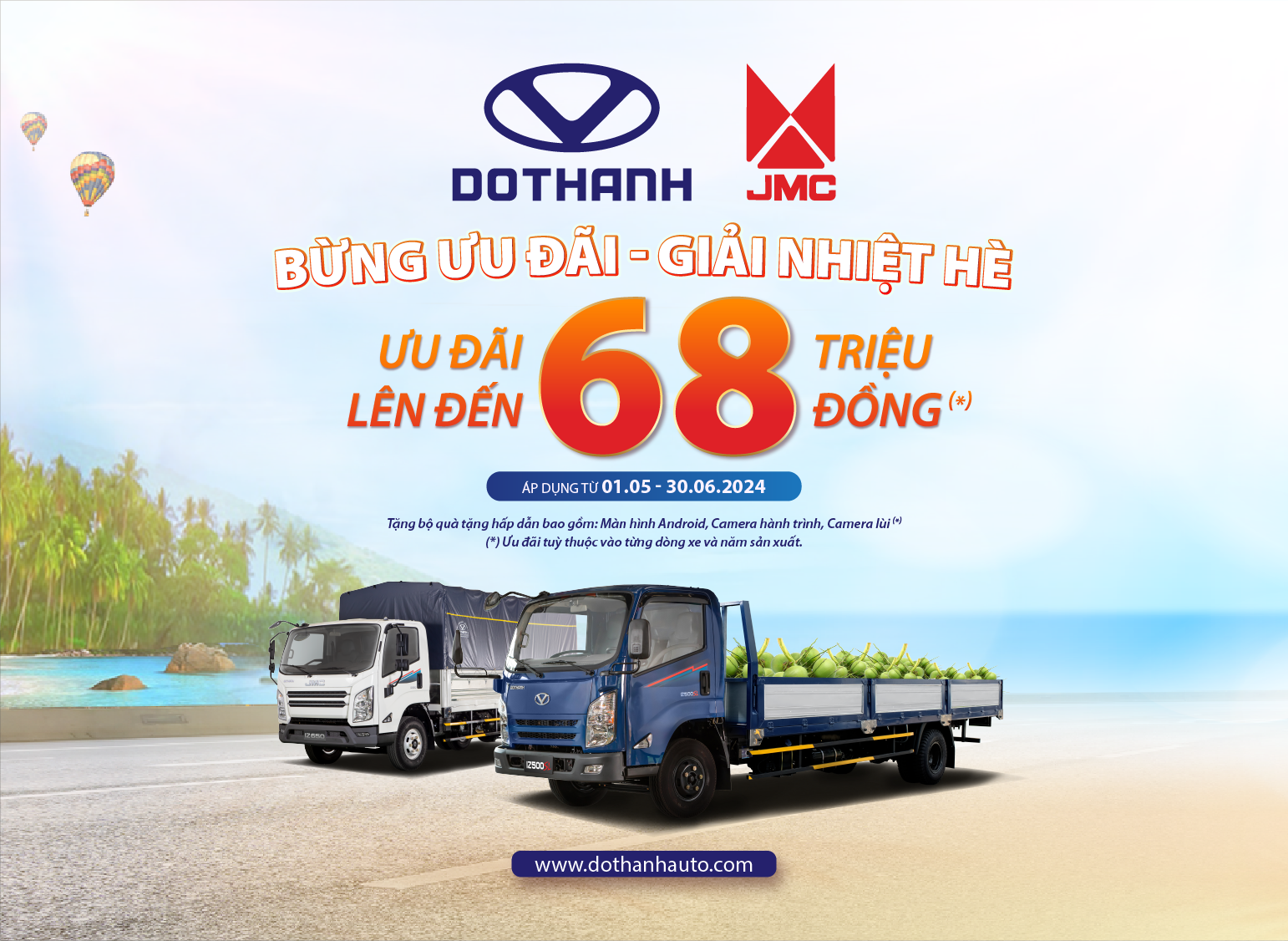 “BỪNG ƯU ĐÃI, GIẢI NHIỆT HÈ” KHI MUA DOTHANH IZ | Hỗ trợ đến 68 triệu và quà tặng