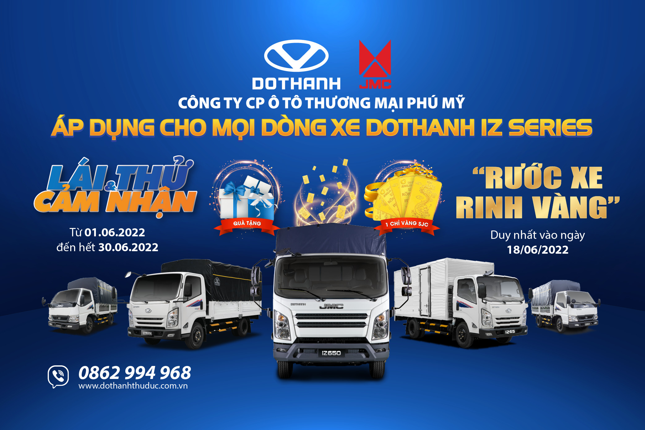 Test Drive Tháng 6 “Lái Thử Xe Tải Đô Thành IZ: Rước xe - Rinh vàng” tại Đô Thành Thủ Đức