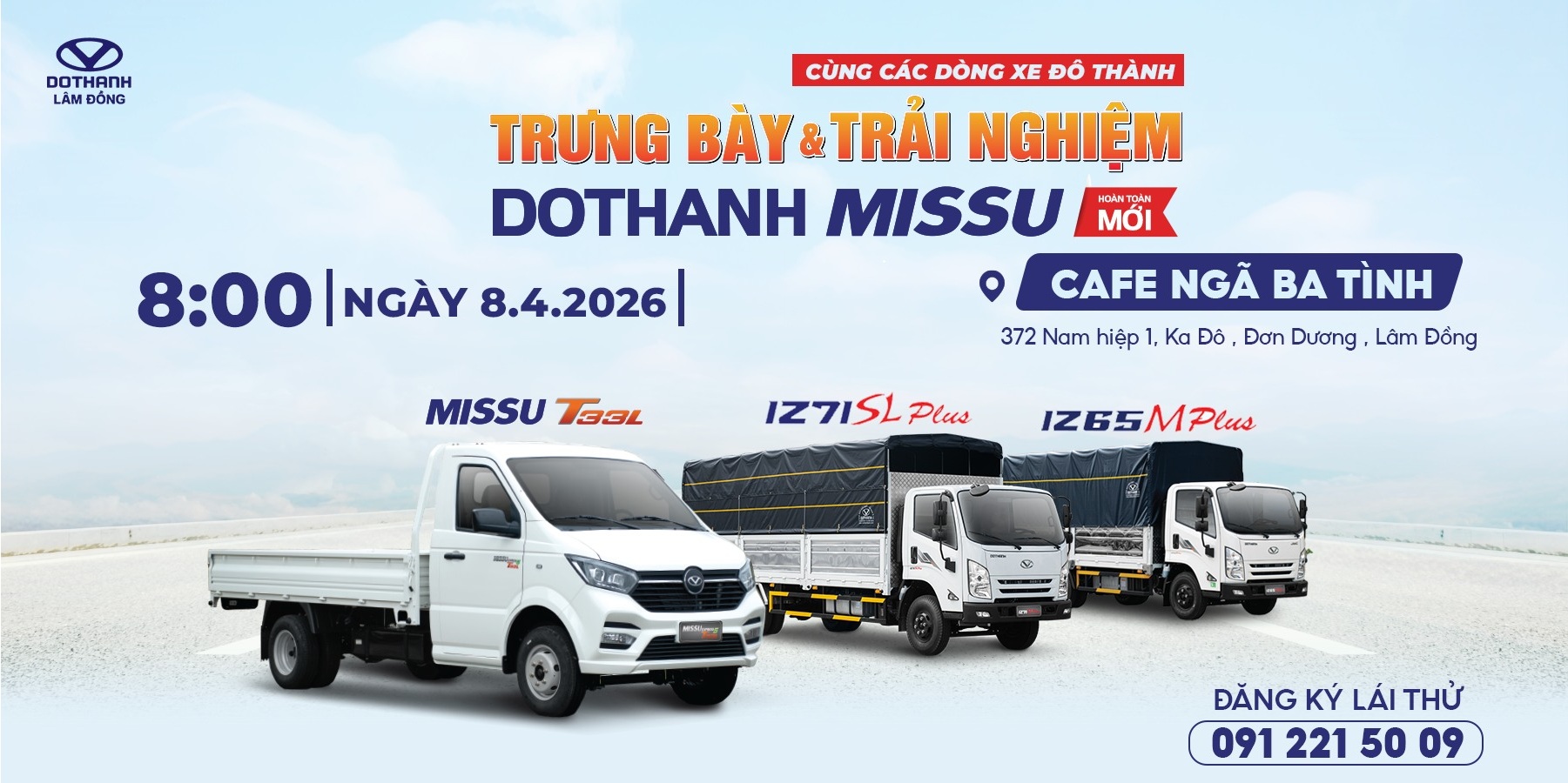 TRẢI NGHIỆM LÁI THỬ DOTHANH MISSU & CÁC DÒNG XE KHÁC TẠI ĐƠN DƯƠNG