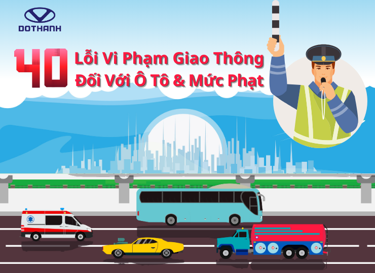 Tổng hợp mức phạt các lỗi vi phạm giao thông đối với ô tô 2023