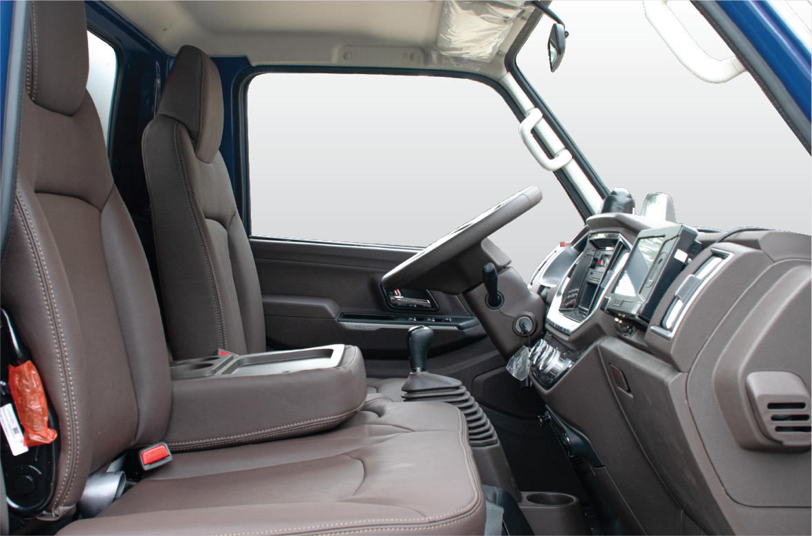 High-quality faux leather seats