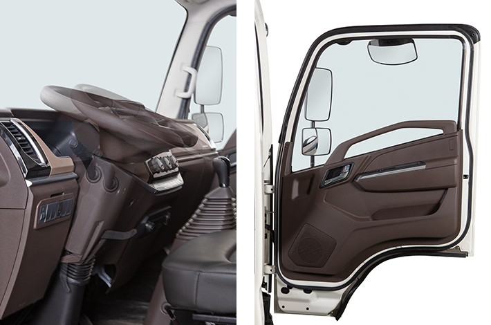 Vô lăng gật gù + Cửa mở rộng 90 độ