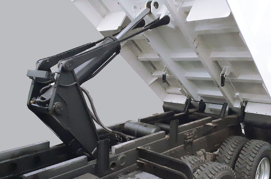 Cơ cấu nâng hạ cứng cáp + Có thanh chống an toàn