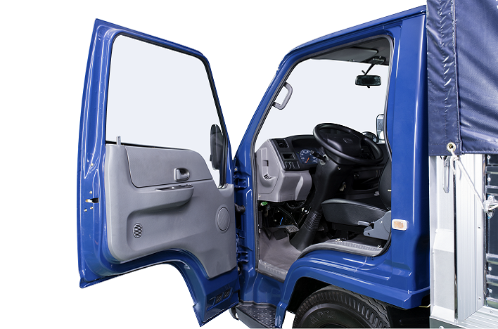 Góc mở cabin rộng thoải mái